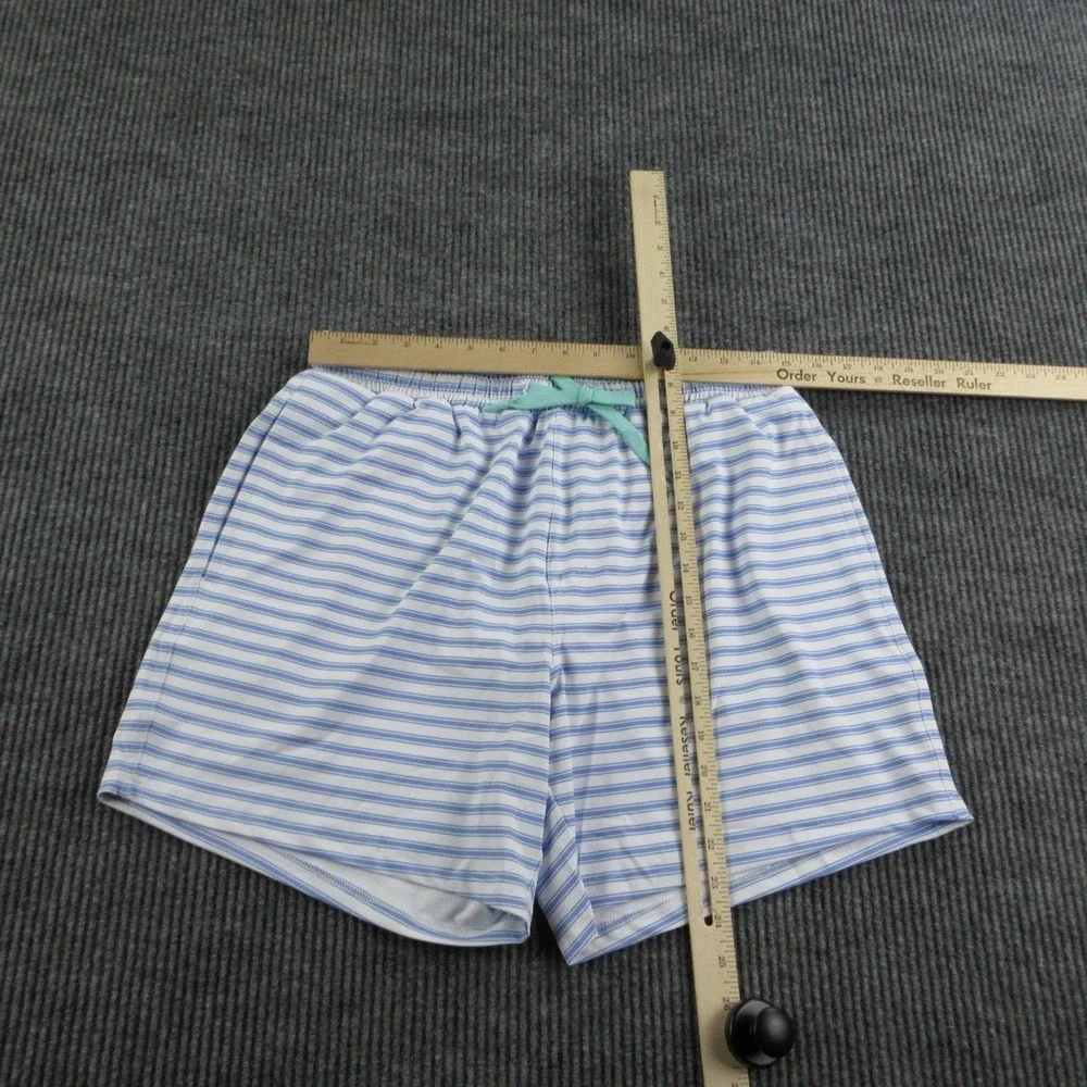 Henry Duvall Swim Shorts Mens M Blue White Striped Trunks Lined Drawstring NWT